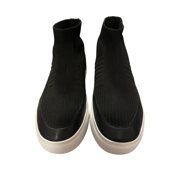 Greats Brooklyn 7 Hightop Sneakers Sock Boots $199 Stretch Ankle Bootie Black - Picture 4 of 11